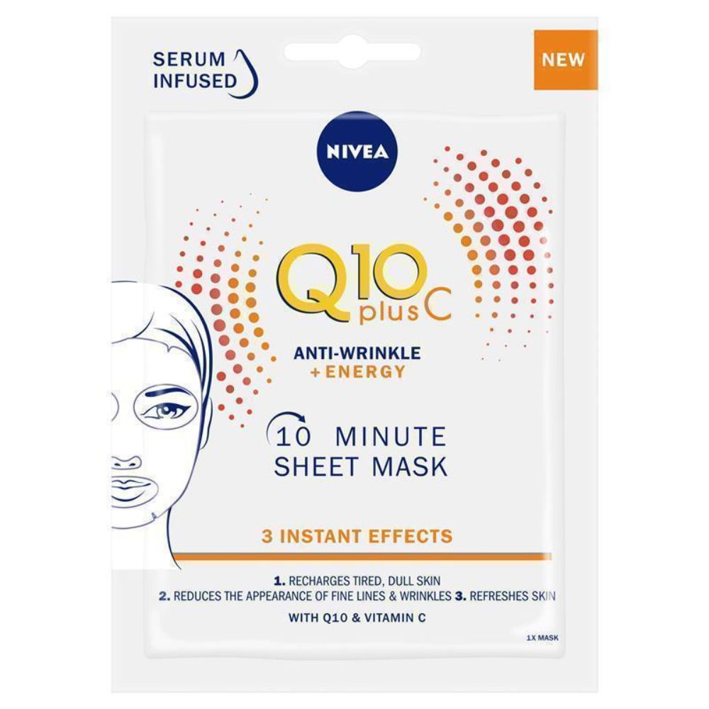 Nivea Q10 Vitamin C Sheet Mask - (Pack Of 15) - Billjumla.com