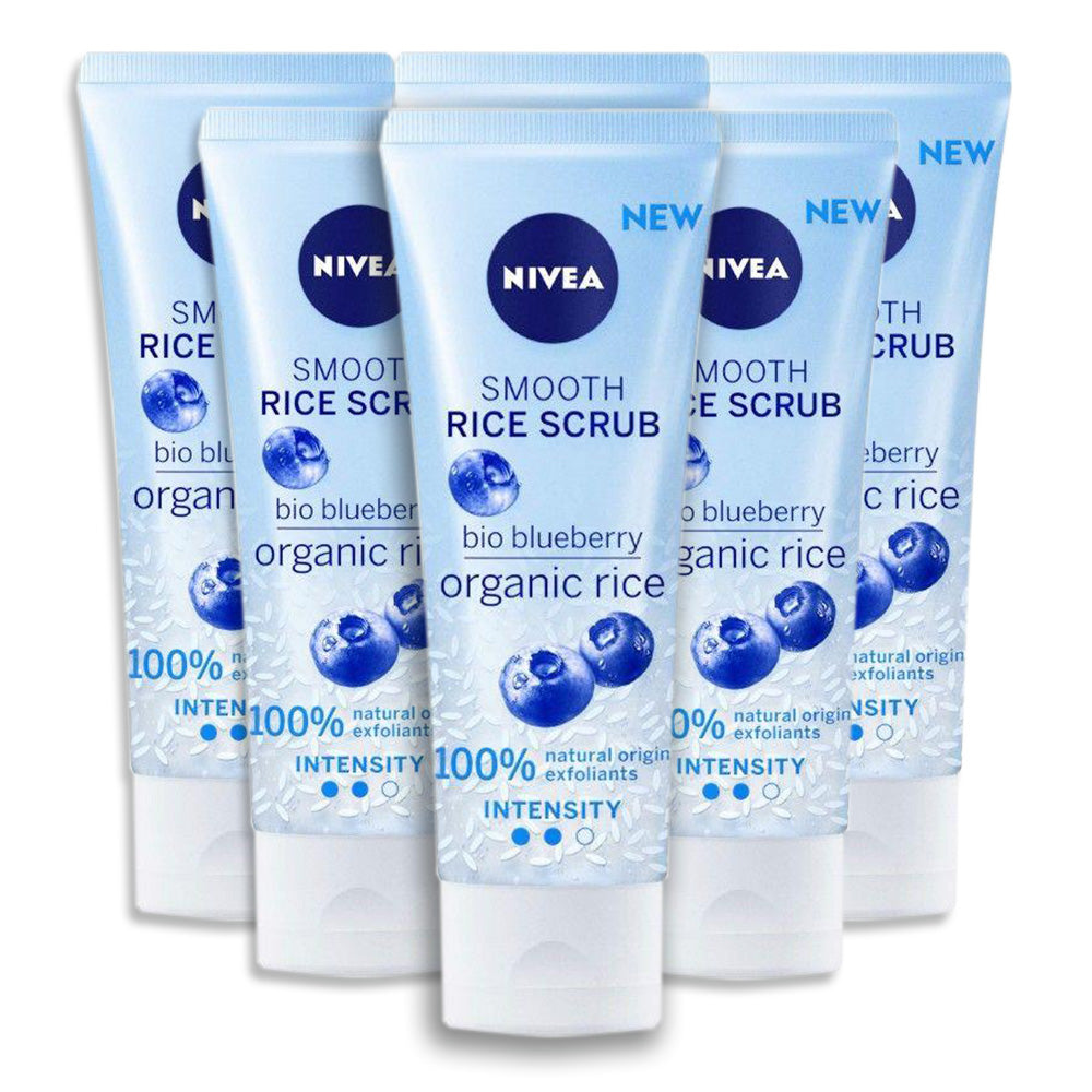 Nivea Smooth Rice Face Scrub 75ml - (Pack Of 6) - Billjumla.com