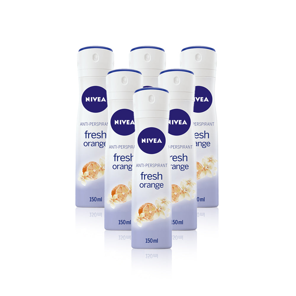 مزيل العرق نيفيا فريش بالبرتقال للنساء 150 مل - 6 عبوات