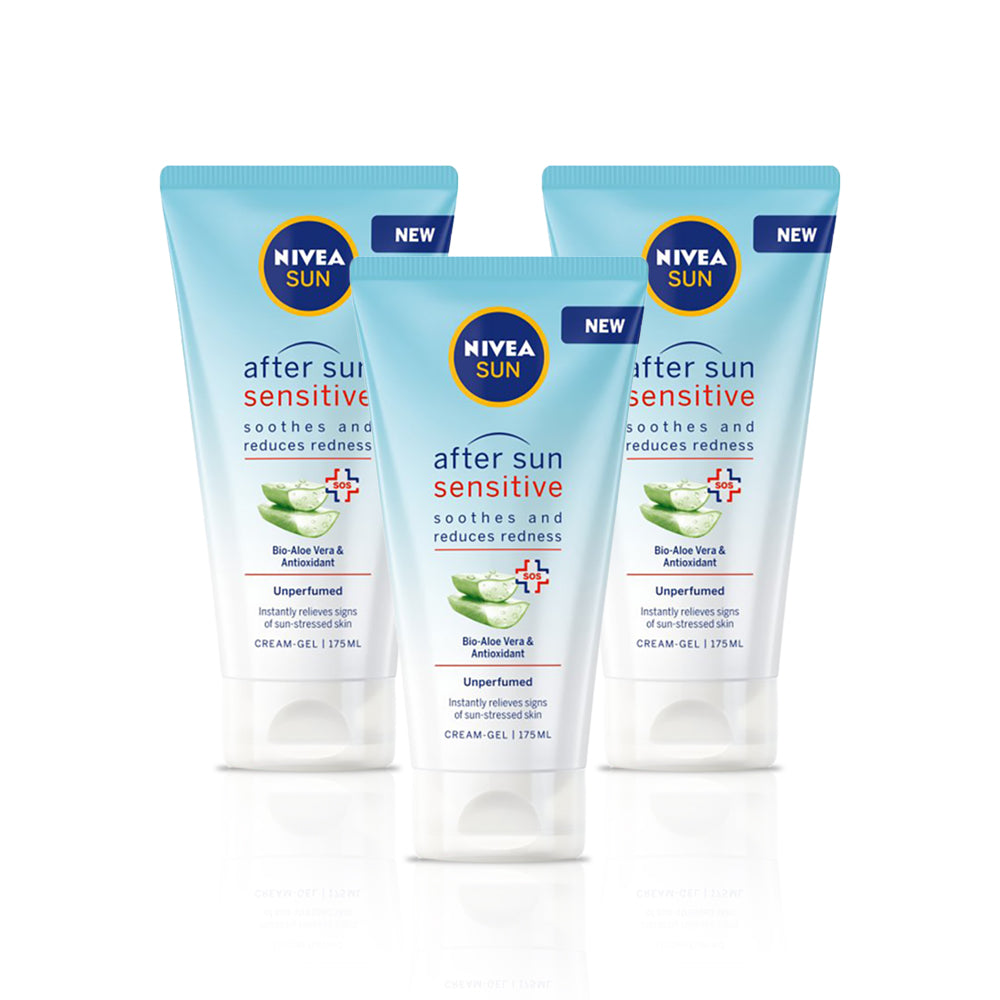 Nivea Sun After Sun Sensitive Cream 175Ml- (Pack of 3)