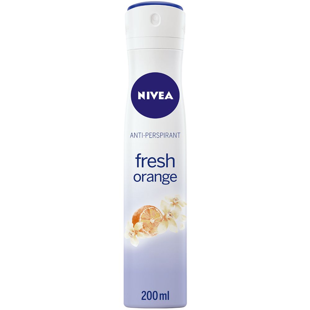 Nivea Deo Fresh Orange Female 200ml - (Pack Of 6)