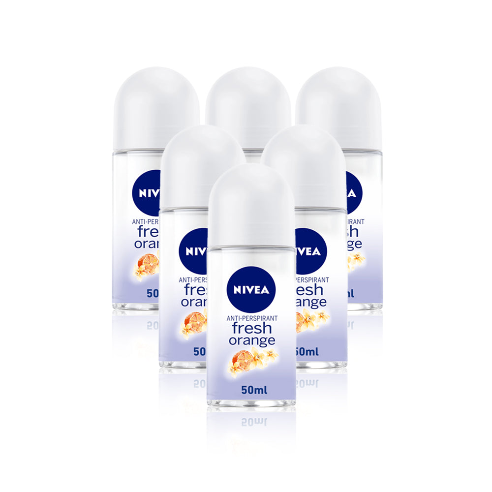 نيفيا رول اون فريش برتقال نسائي 50 مل - 6 عبوات