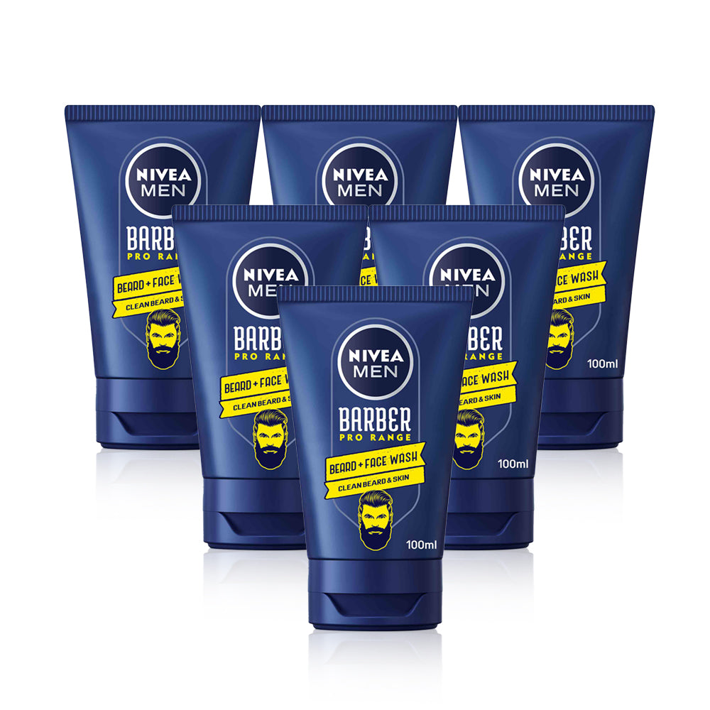 غسول الوجه واللحية للرجال من نيفيا باربر برو 100 مل