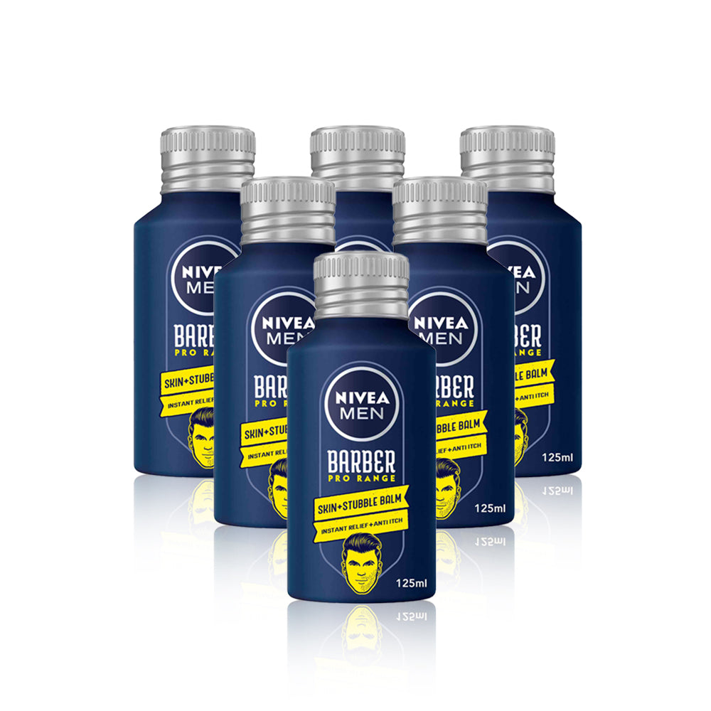 Nivea Men Barber Pro Range Skin+Stubble Balm 125 Ml-(Pack Of 6)