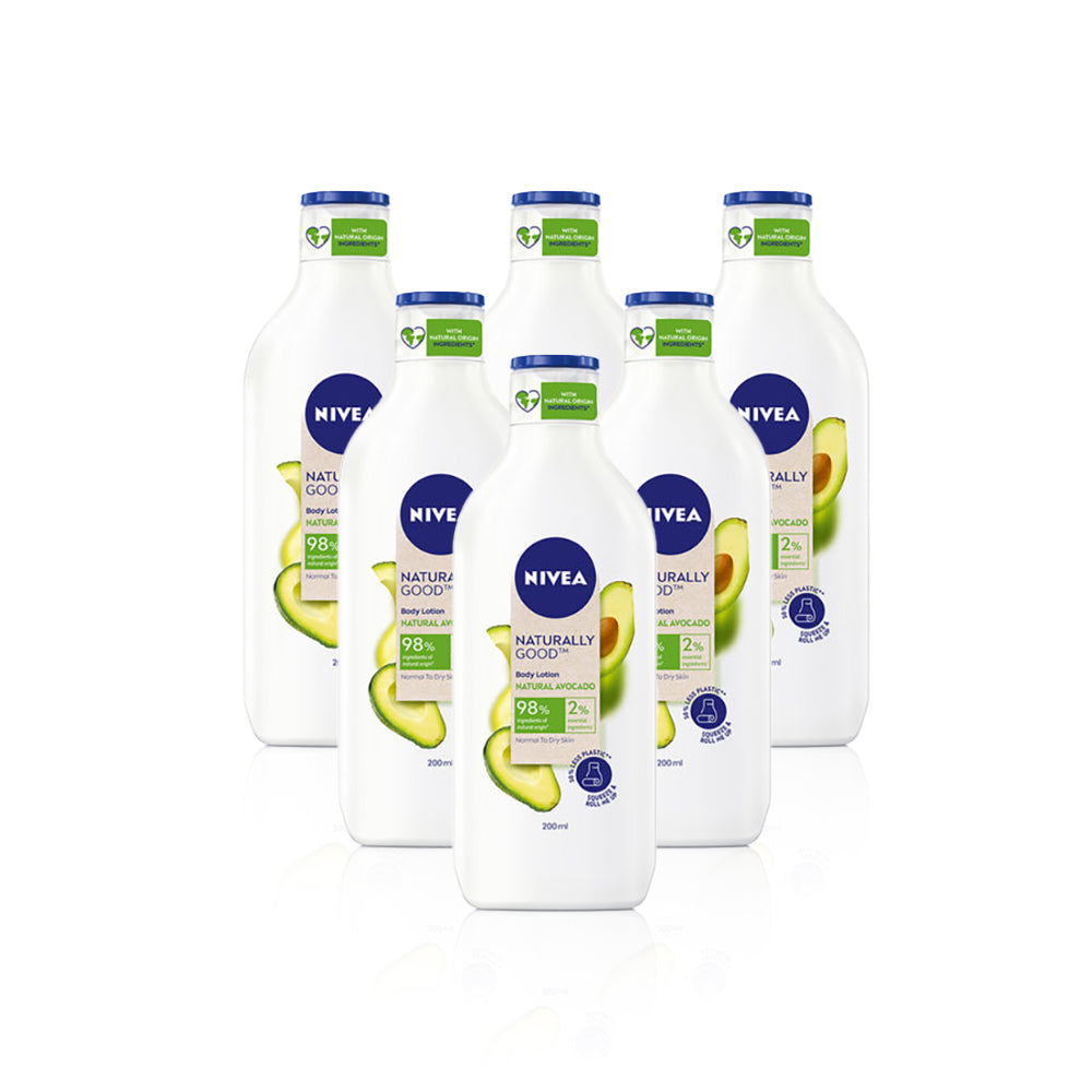 لوشن الجسم ناتشورال جود من نيفيا بالأفوكادو 350 مل (عبوة من 6 قطع)