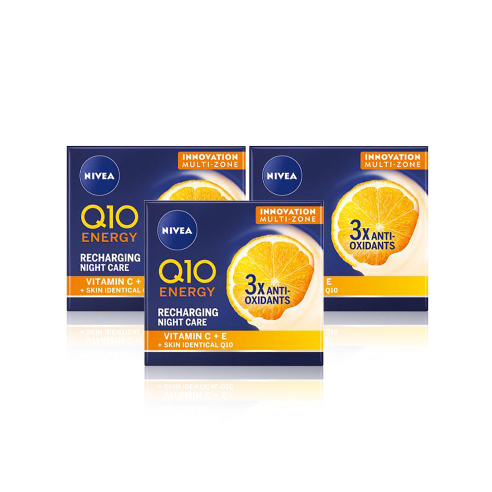 Nivea Q10 Energy Recharging Care 50ml (حزمة 3)
