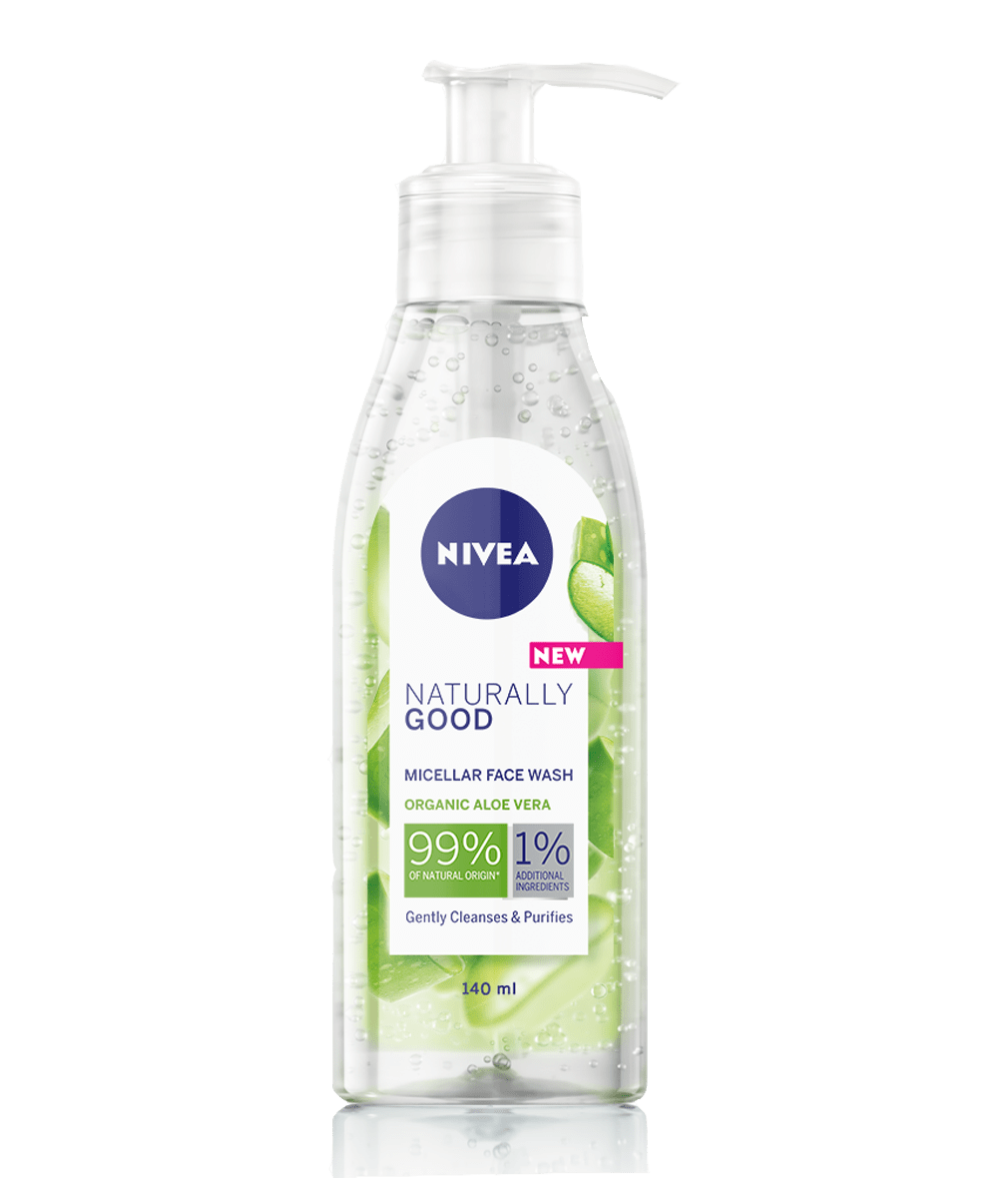Nivea Naturally Good Organic Aloe Vera Face Wash 140ml