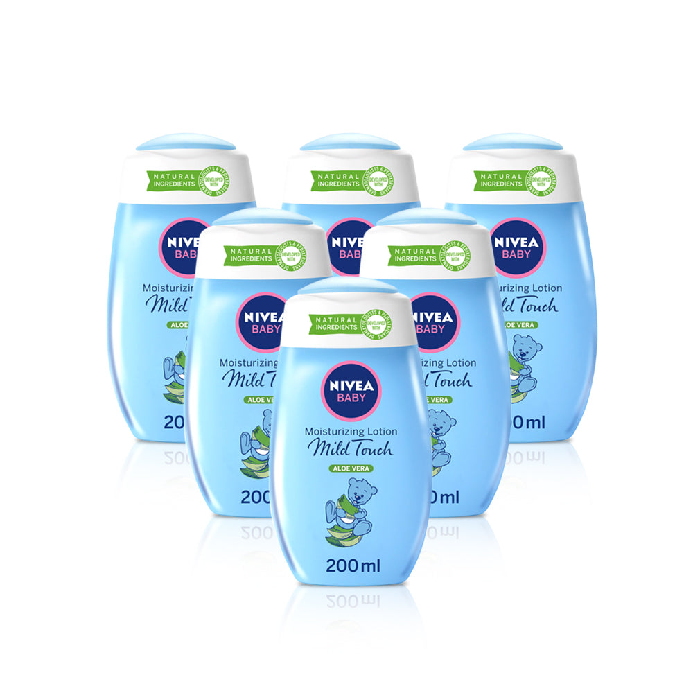 Nivea Baby Moisturizing Mild Lotion 200 Ml-(Pack Of 6)