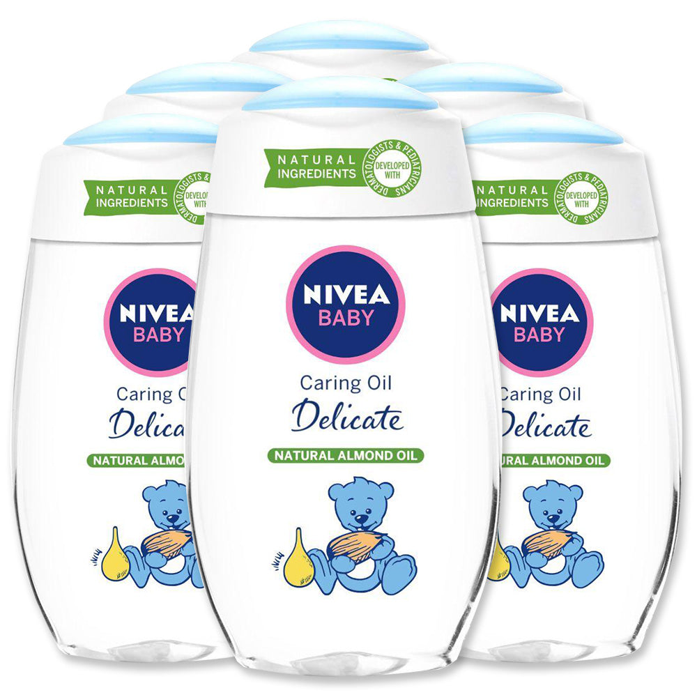Nivea Baby Caring Oil 200ml - (Pack Of 6) - Billjumla.com