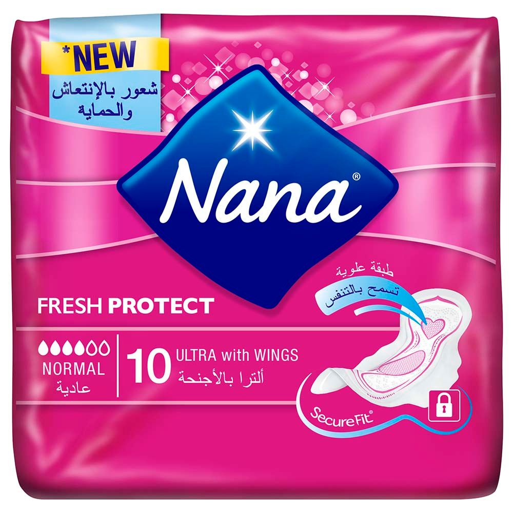 Nana Ultra Normal Wings 10 Pads (Pack Of 24 Pieces) - Billjumla.com