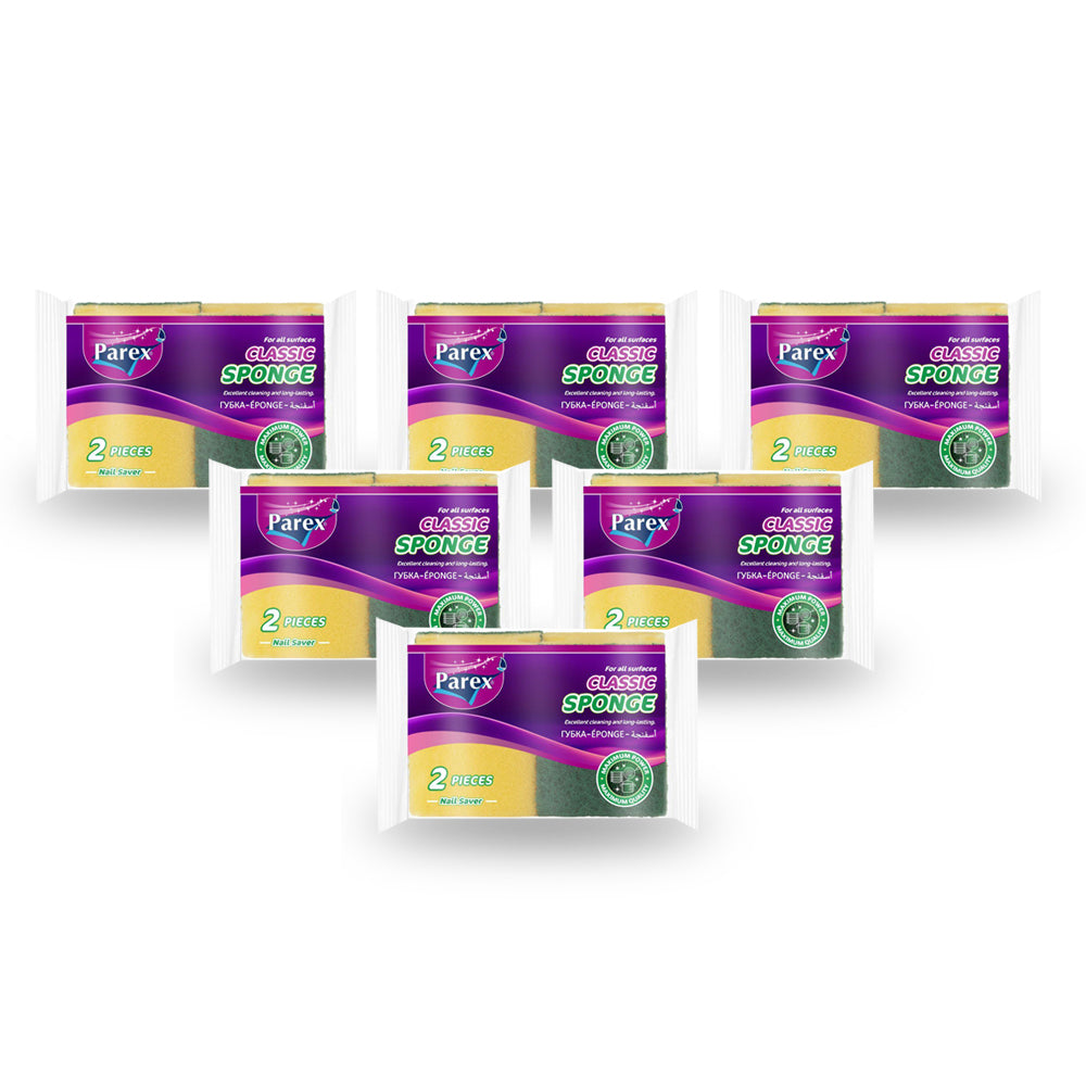 Parex Sponge Green 2 Pieces (Set of 6 Packs) - Billjumla.com
