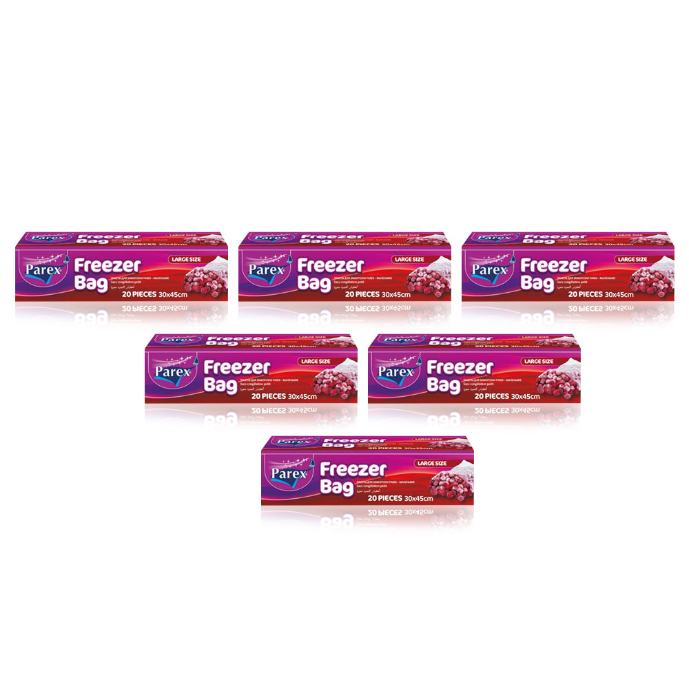 Parex Freezer Bags - Large (20 bags per Box)- Total 6 Boxes - Billjumla.com