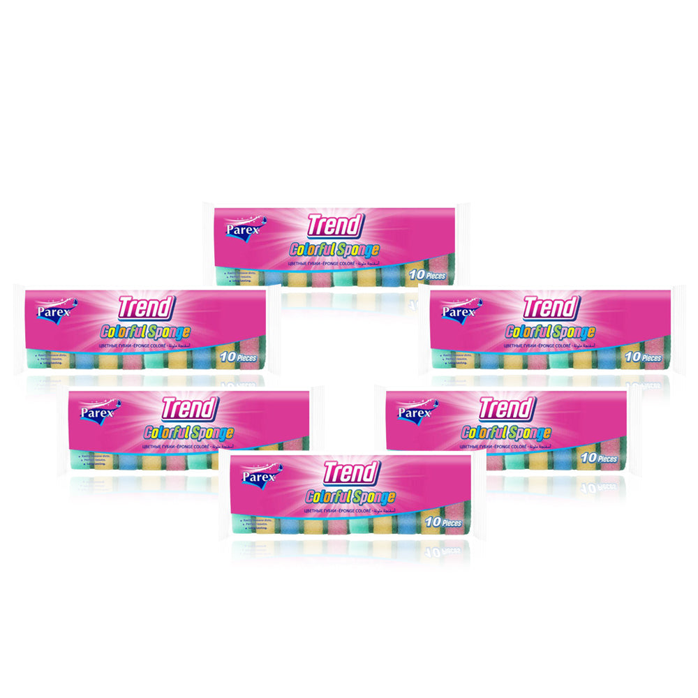 Trend Colorful Sponge 10 Pieces - Set 6 Packs - Billjumla.com