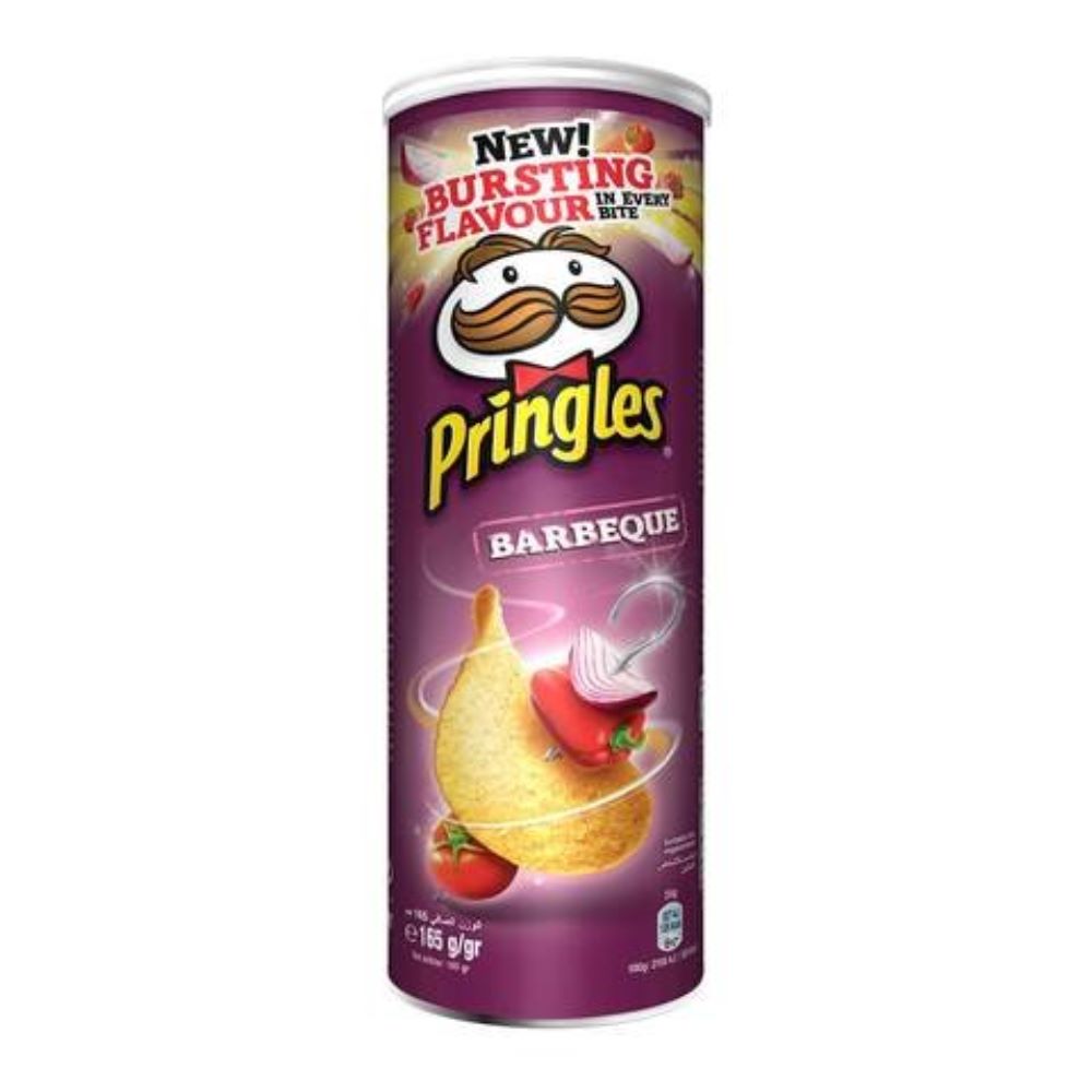 Pringles Barbeque Potato Chips 165g ( Pack of 6 Pieces ) - Billjumla.com
