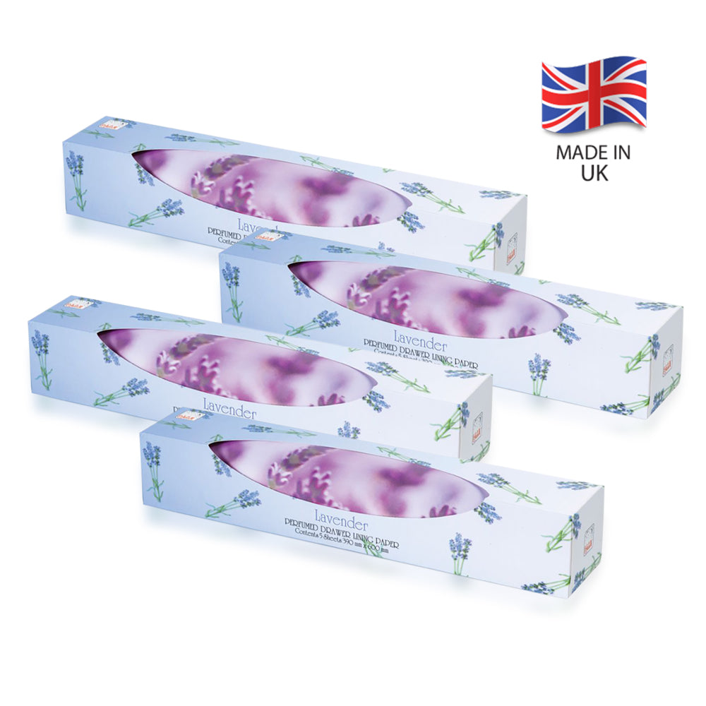 Al Shaya Perfumes Drawer Liner Paper Lavender 5 Sheet (Pack of 4)