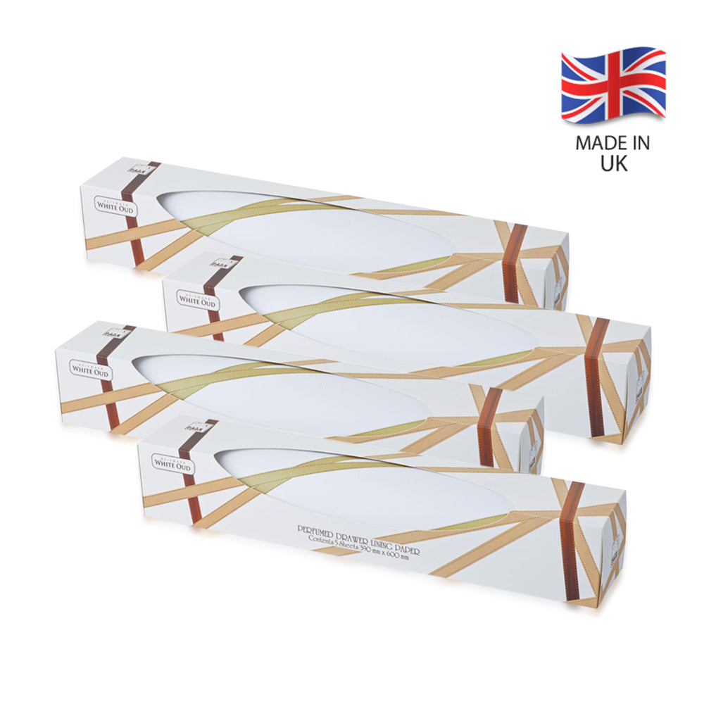 Al Shaya Perfumes Draw Liner Paper White Oud (Pack of 4)