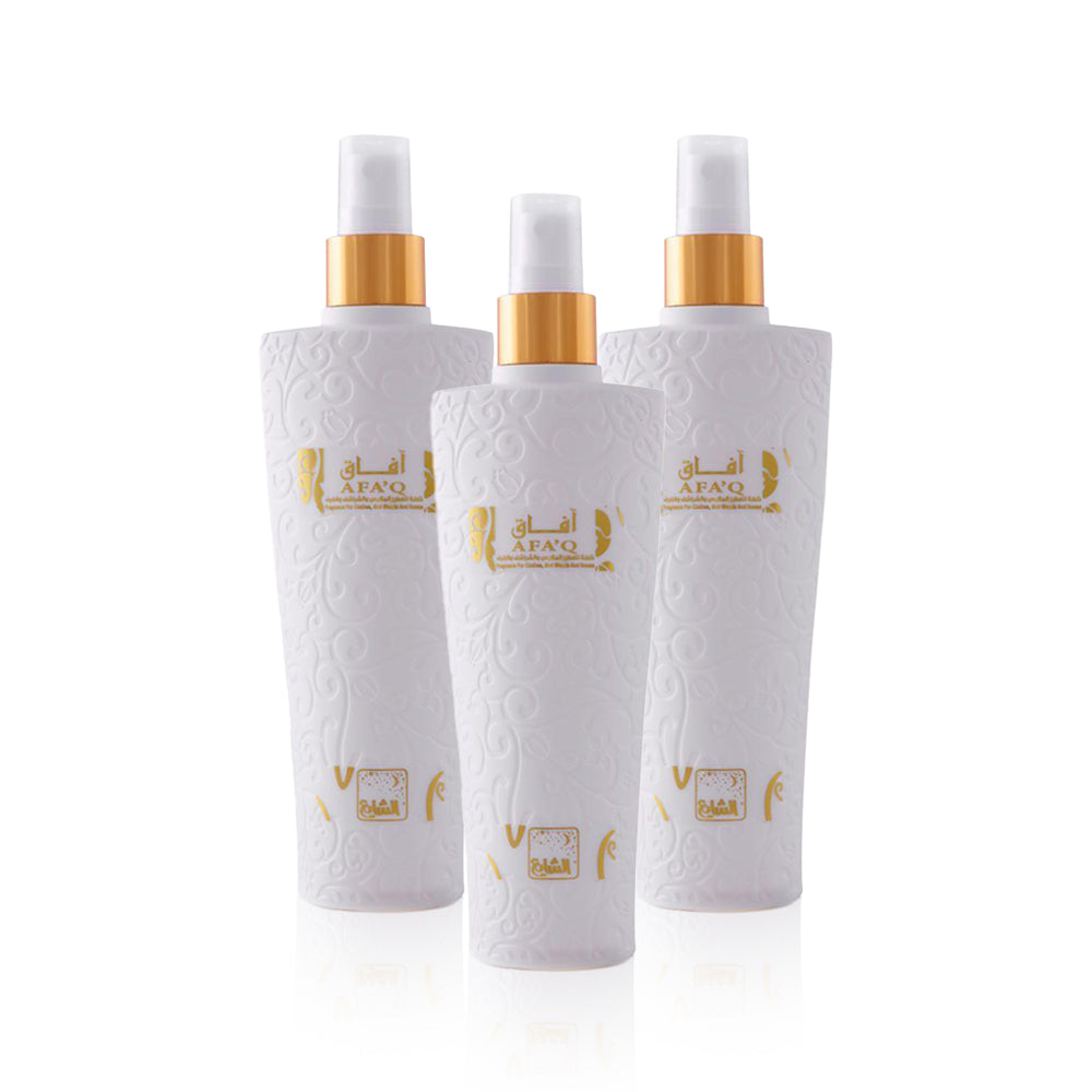 خلطة افاق لتعطير الملابس و الاثاث 230 مل من الشايع للعطور -مجموعة من 3 قطع