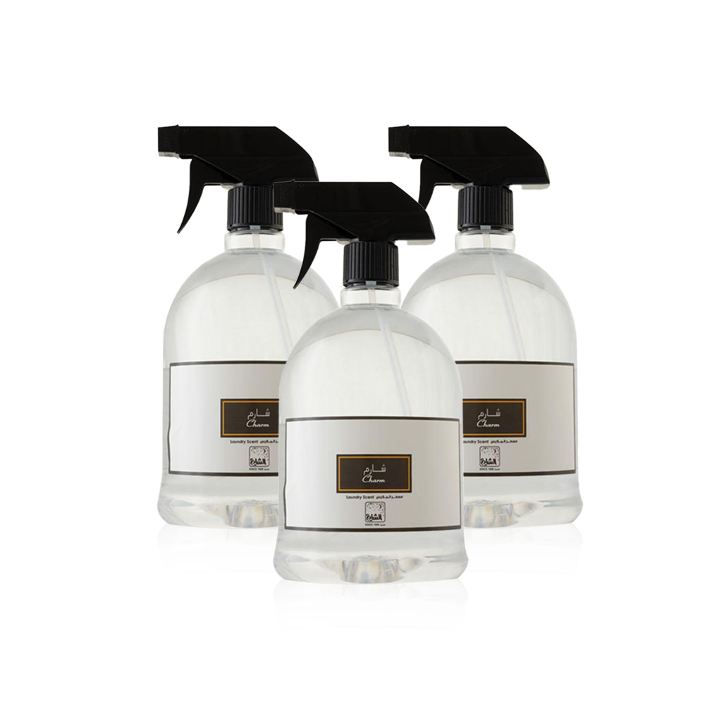 معطر الملابس شارم 1000 مل من الشايع للعطور -مجموعة من 3 قطع