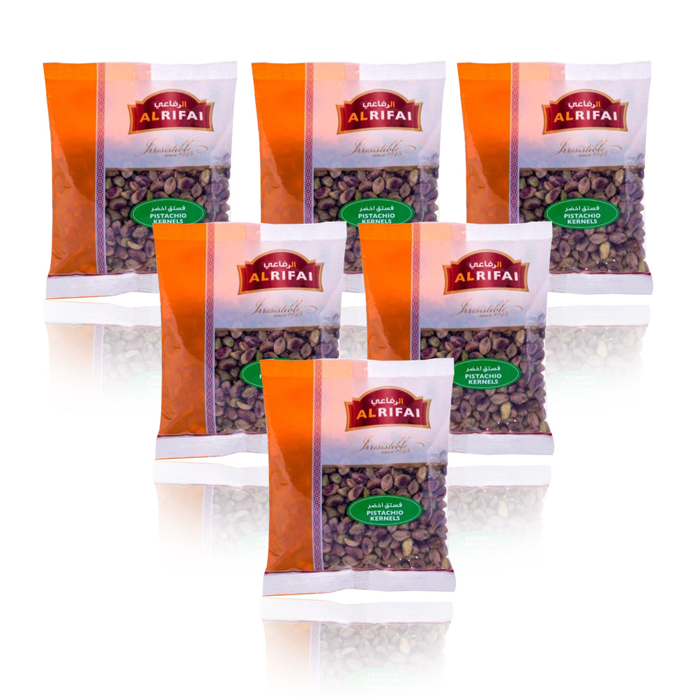 الرفاعي أكياس الفستق الخام 200غ مجموعة من 6 أكياس