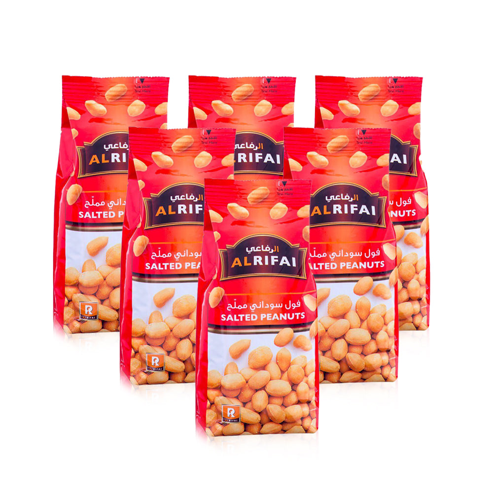 الرفاعي فول سوداني مملح 250غ- مجموعة من 6 أكياس