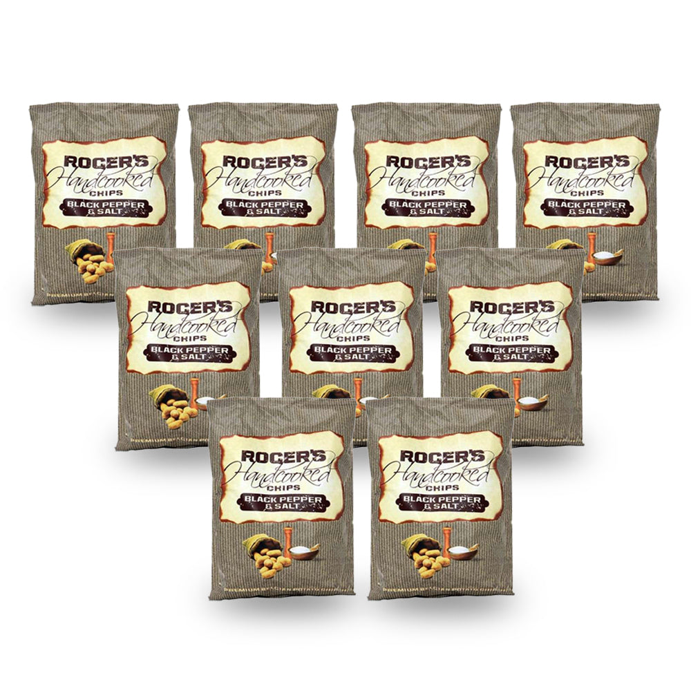 روجرز فلفل اسود وملح البحر 150غ عادي علبة من 9 قطع