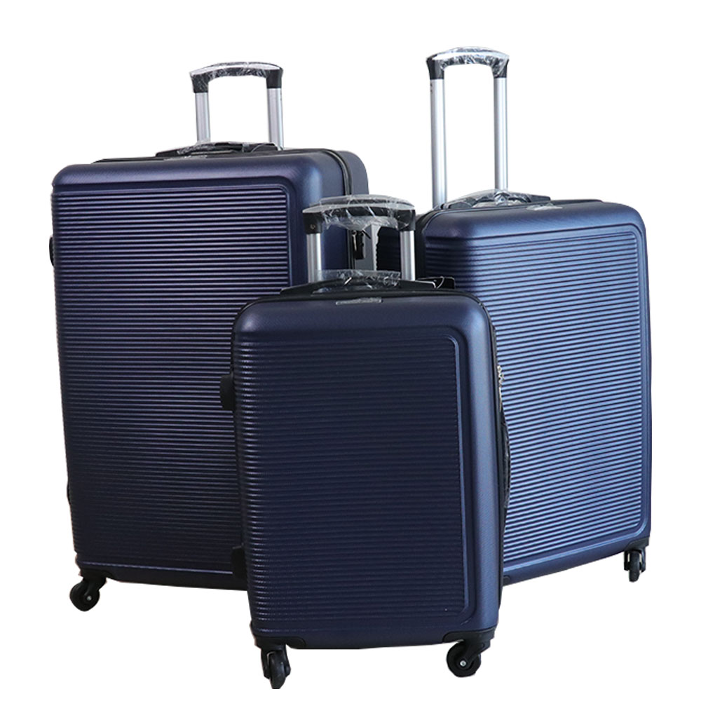 Travel One Hard Trolley 3 Pieces Set Navy 20/24/28 Inch - Billjumla.com