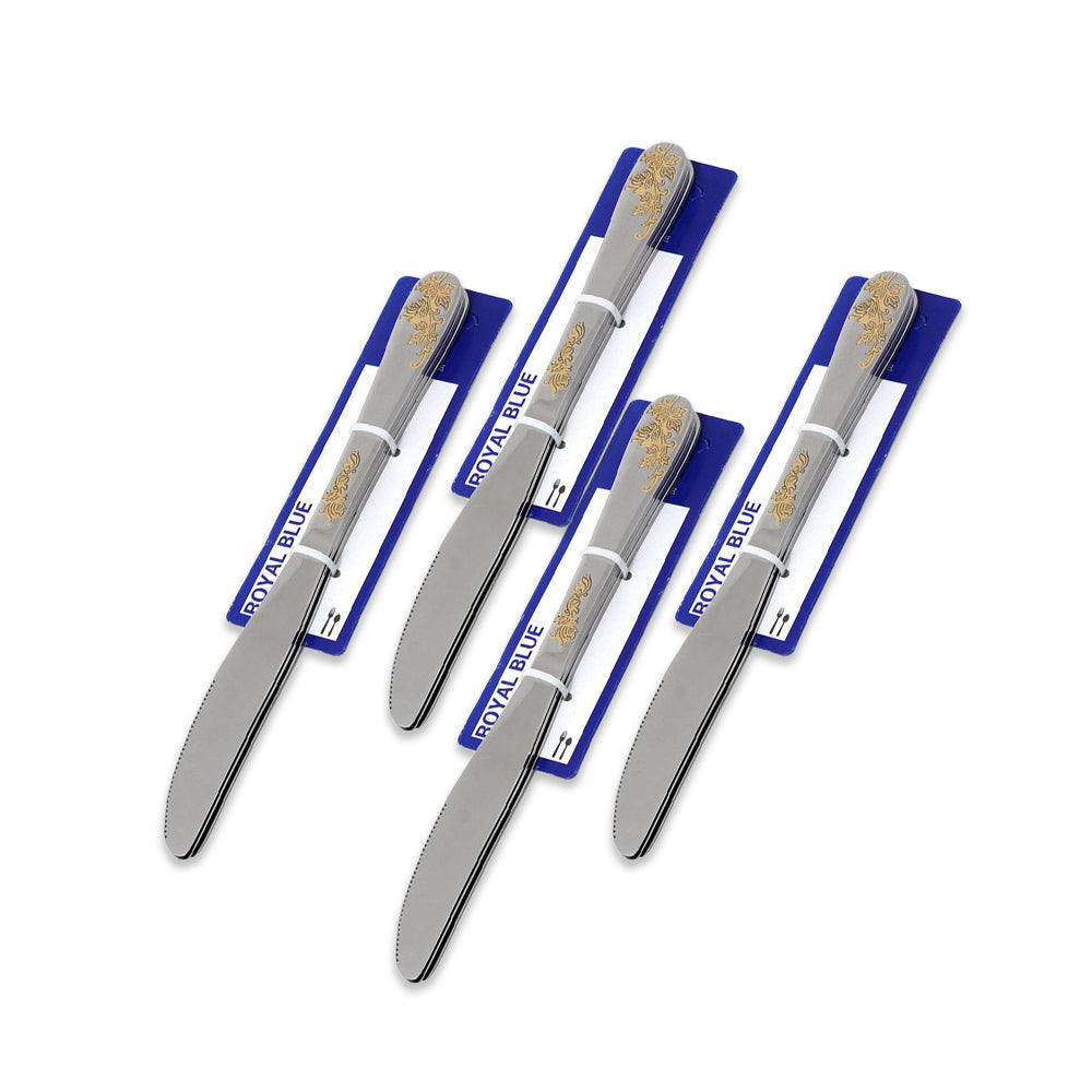 Royal Blue Golden Knife Set of 3-Pack of 4