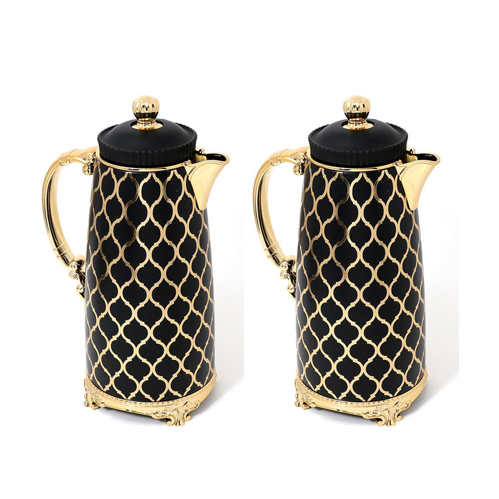 RoyalBlue Arabic Flask Black 1.0 Litre (Pack of 2)