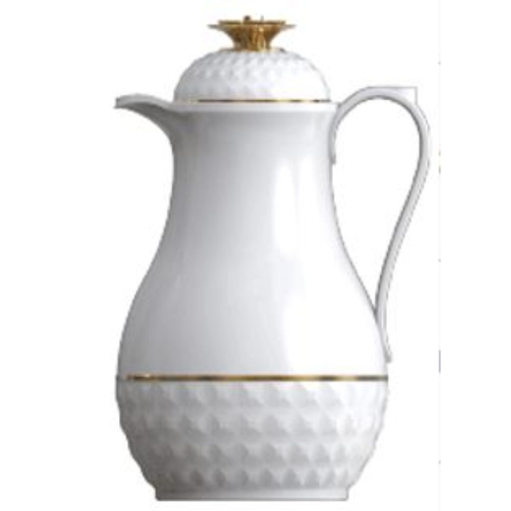 Royalblue Cute Tea Flask Jug With Glass Liner White - (Pack of 2) - Billjumla.com