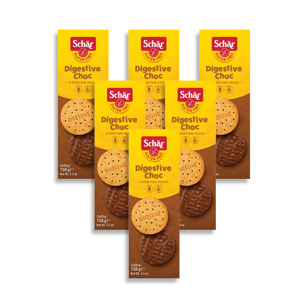 بسكويت ديجستيف بالشوكولاتة 150 غ من شار ( مجموعة من 6 علب)