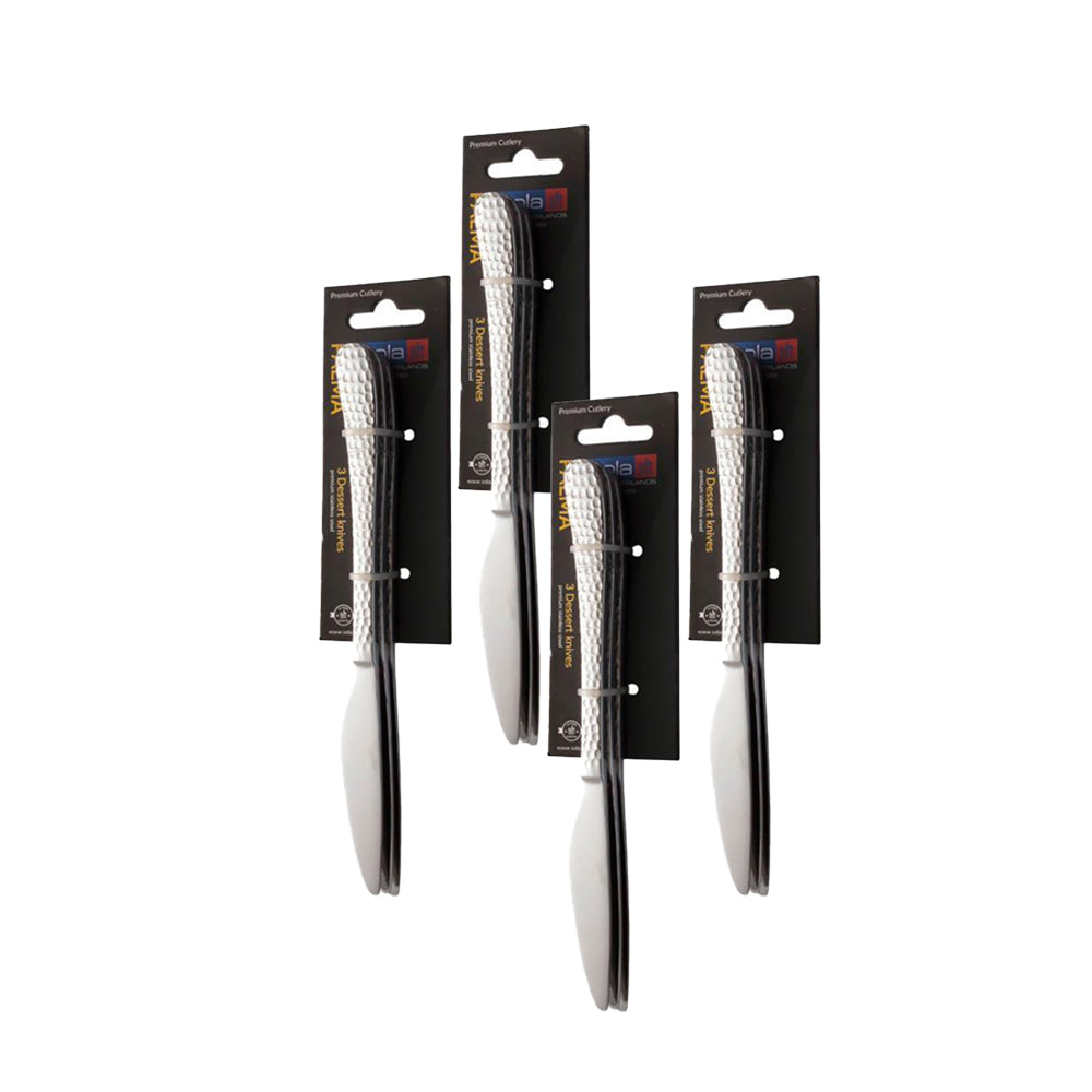 Sola Palma Dessert Knife Set of 3 - Pack of 4