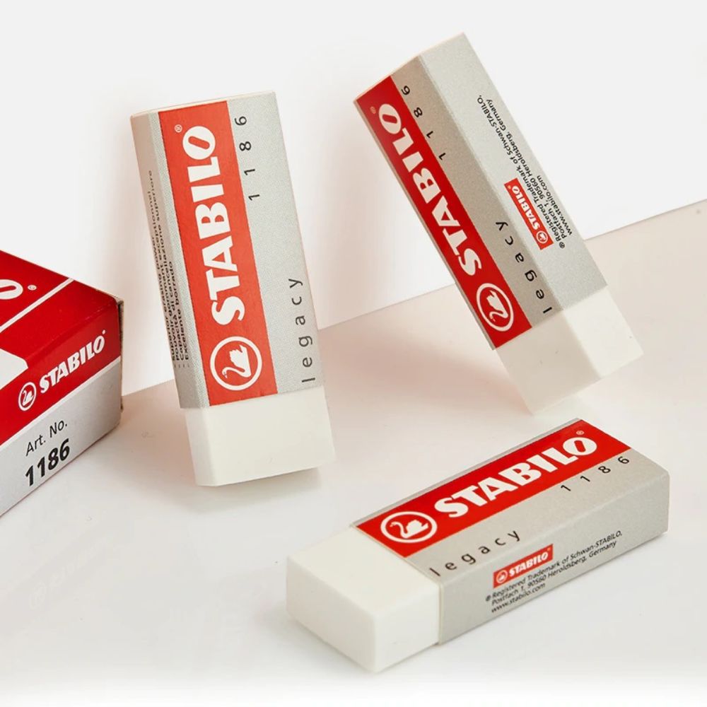 Stabilo Legacy 1186 White Eraser, 6 Piece (pack of 6) - Billjumla.com