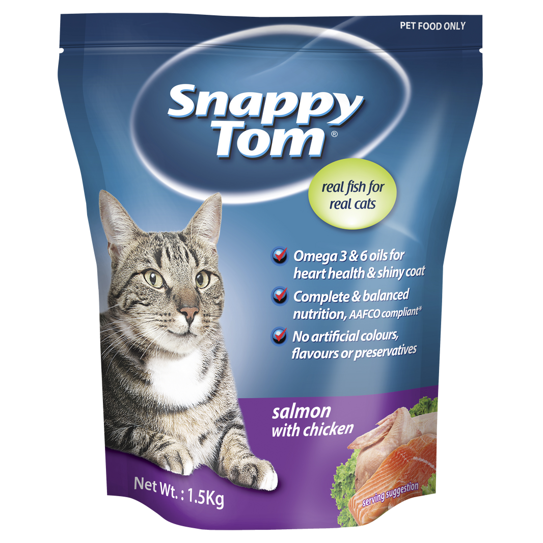 سنابي توم سالمون مع الدجاج 1.5 كجم (عبوة من قطعتين)