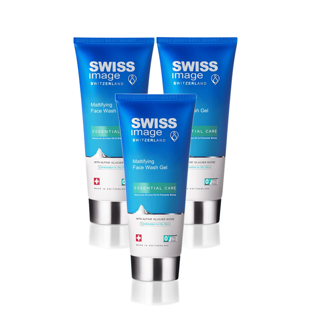 سويس إيمدج جل غسول الوجه المزيل للمعان 200مل عبوة من 3 قطعة