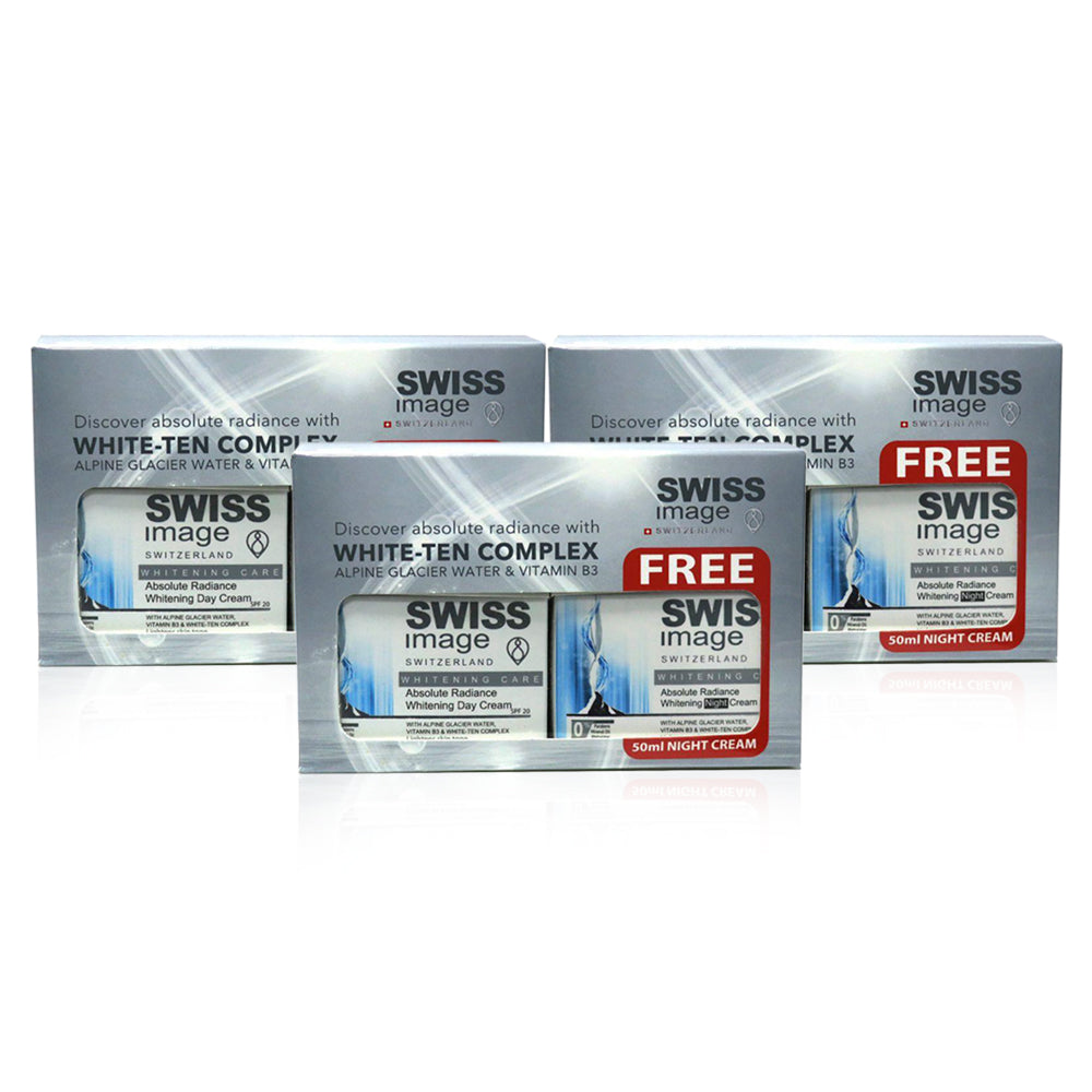 Swiss Image Whitening Day & Night Cream Set - (Pack of 3 Sets)