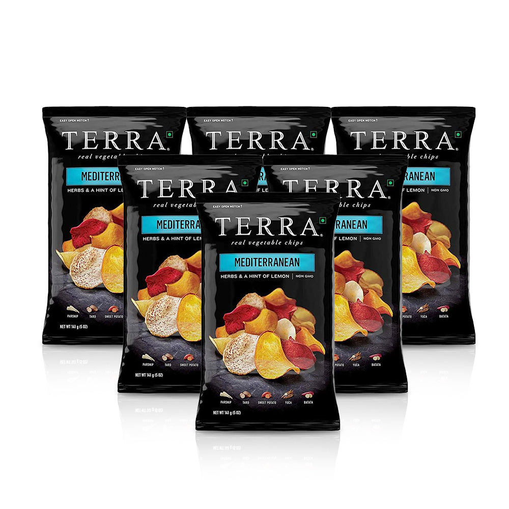 رقائق إكسوتيك المتوسطية من تيرا 141 غ (مجموعة من 6 أكياس)