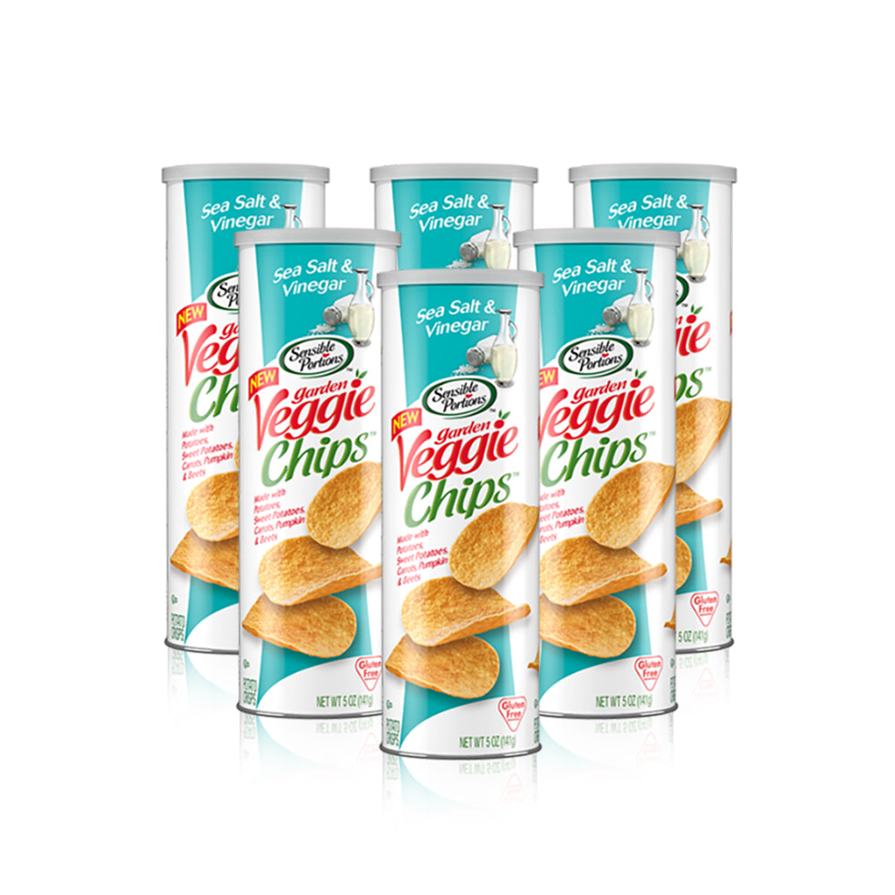 شيبس بالملح والخل 141 جم (عبوة من 6 قطع)