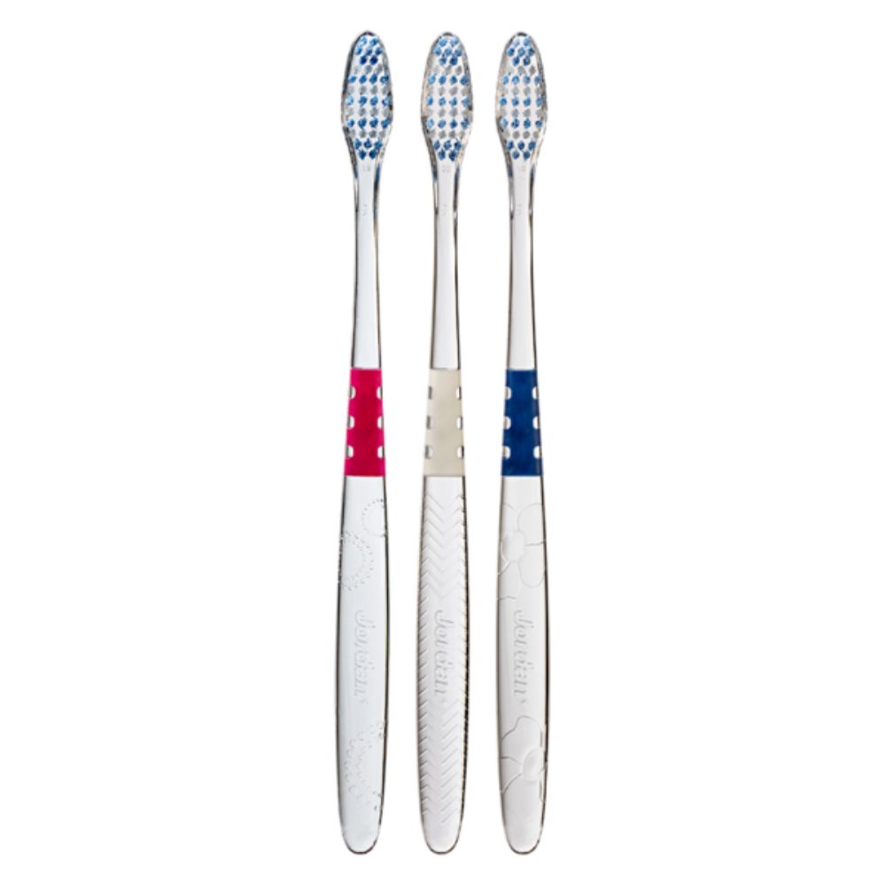Jordan Toothbrush Target White Medium - (Pack of 3 pieces) - Billjumla.com