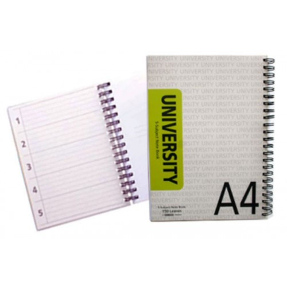 Grandluxe University 5 Subject Note Book