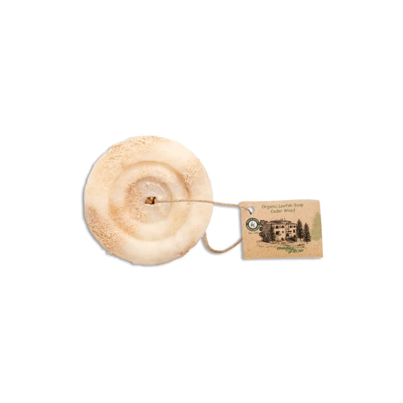 Khan Al Saboun Herbal Soap Cedar With Loofah 70g