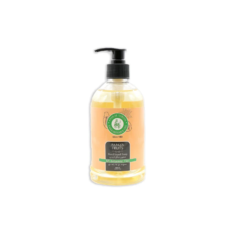 Khan Al Saboun Liquid Soap - Fruity Papaya 500ml