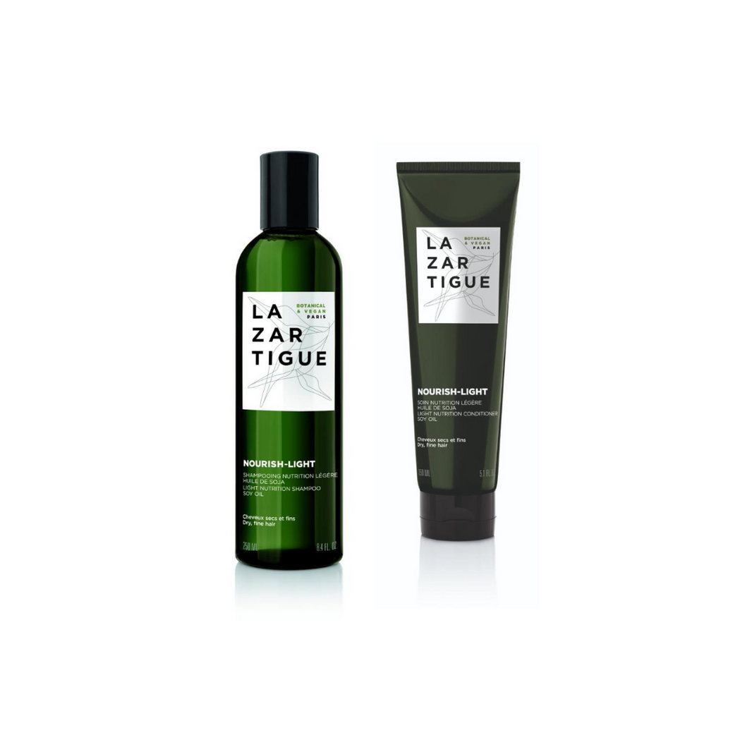 Lazartigue تغذي الشامبو الخفيف والبلسم
