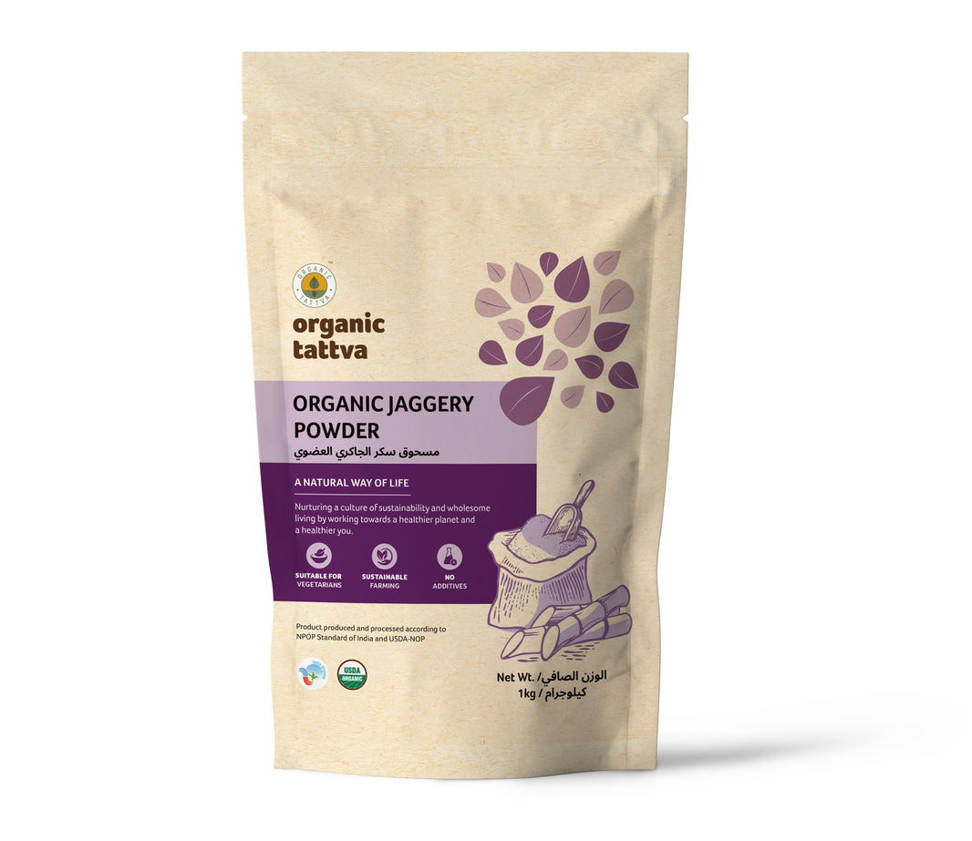 مسحوق جاجري تاتفا العضوي 1 كجم (عبوة من 3 قطع)