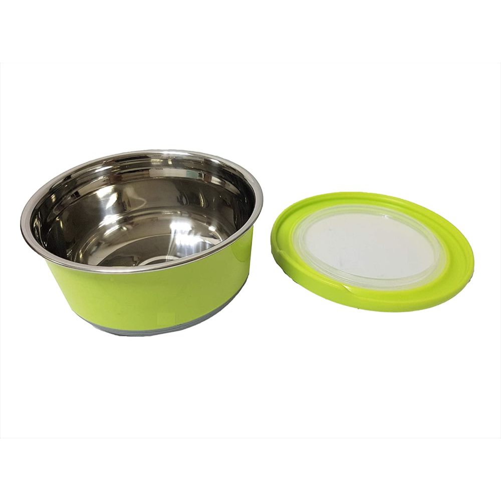 حافظة طعام ستانلس ستيل 420 مل من وينسور- خضراء اللون- عبوة من 3 قطع
