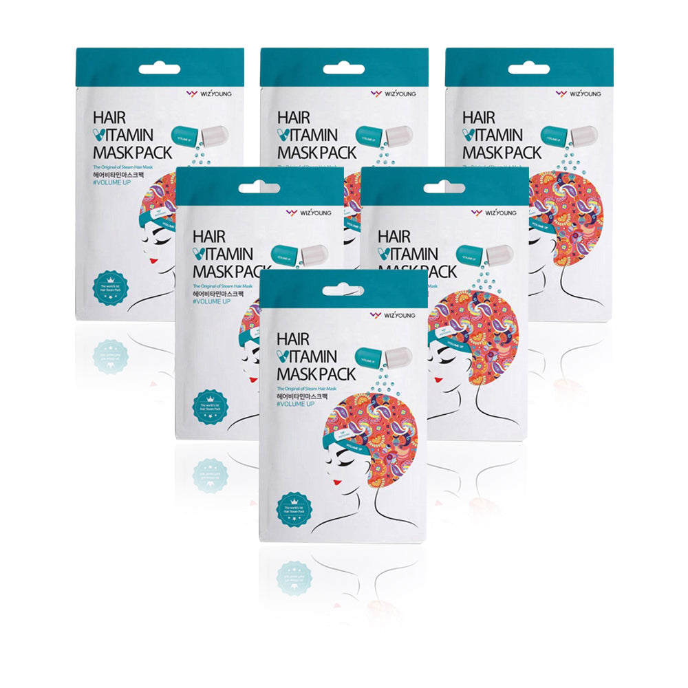 Korean Mask Vitamin Hair Mask Pack Volume Up - 1 Sheet (Pack Of 6 Sheets) - Billjumla.com