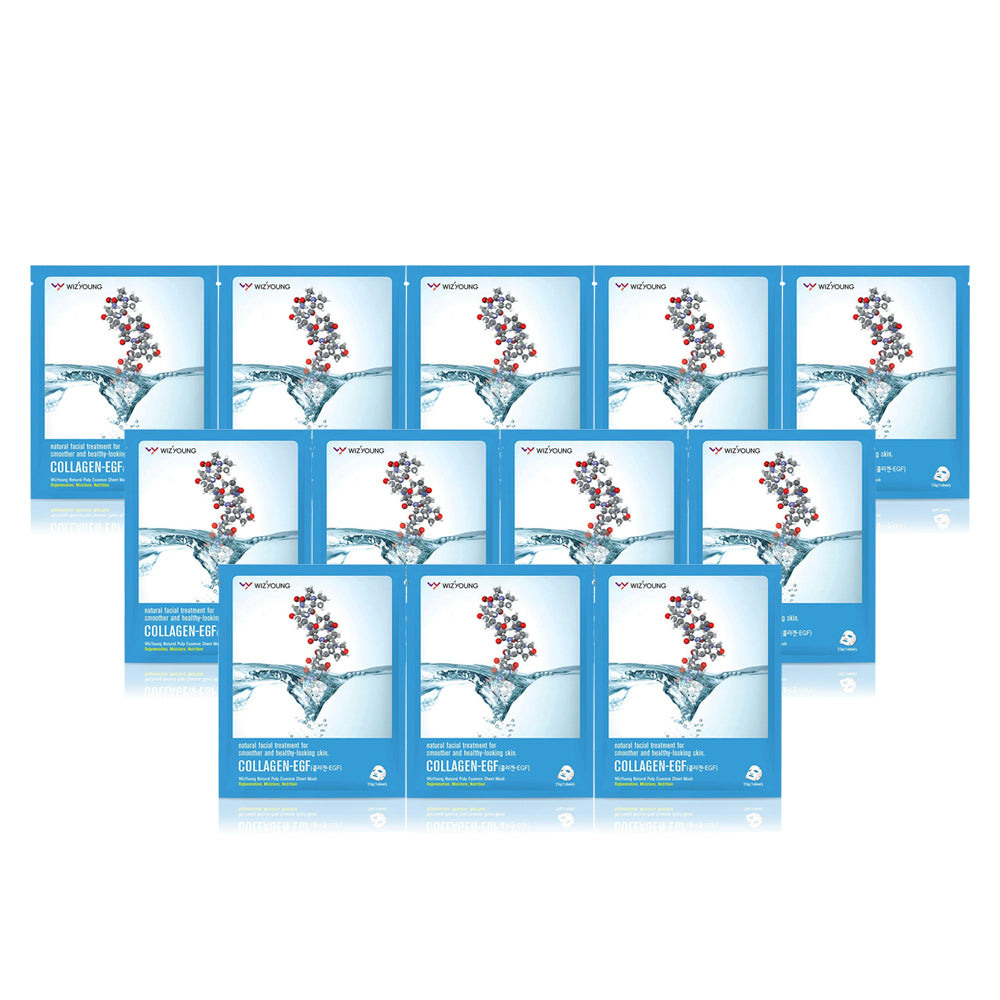 Korean Mask Collagen-EGF Essence Face Mask Pack - 1 Sheet (Pack Of 24 Sheets) - Billjumla.com