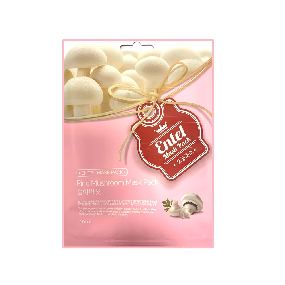 اينتل - قناع ورقي للوجه بالفطر (عبوة من 10)