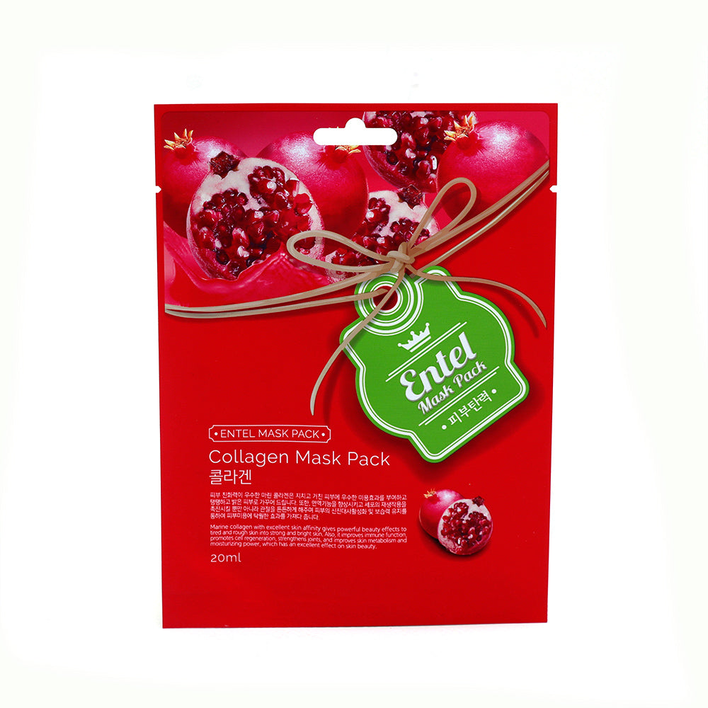 Entel Collagen Face Sheet Mask (Pack Of 10)