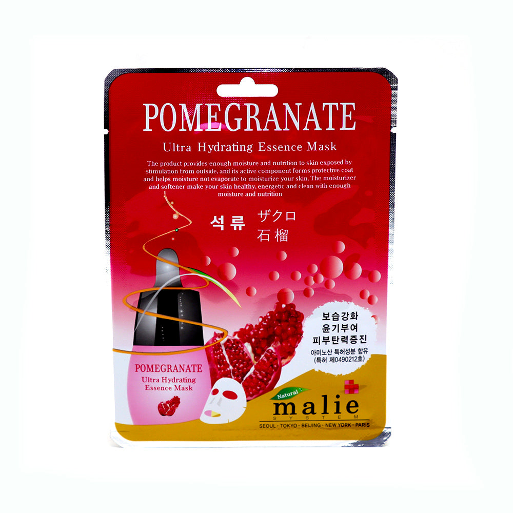 Malie Ultra Hydrating Essence Mask - Pomegranate (Pack Of 20)