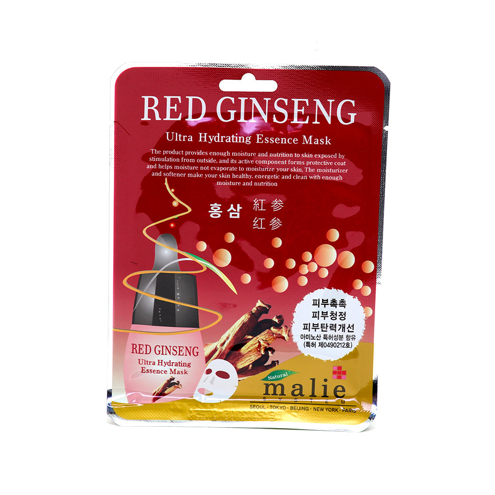 Malie Ultra Hydrating Essence Mask - Red Ginseng (Pack Of 20)